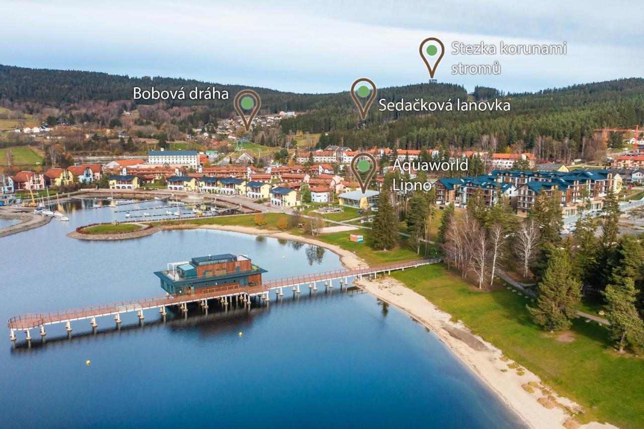 Moli Apartman S Privatni Saunou - Molo Lipno Resort Липно-над-Влтавой Экстерьер фото